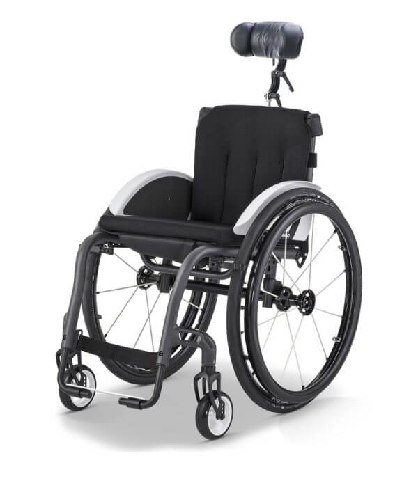 Wózek inwalidzki wykonany ze stopów lekkich Nano wersja stab