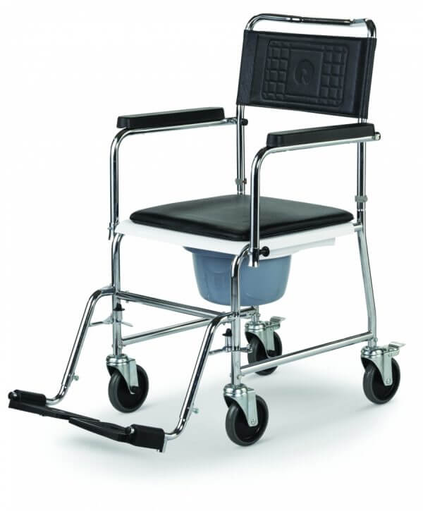 HCDA Wózek inwalidzki toaletowy, transportowy MEYRA – 120 kg
