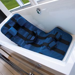 PEPI Leżaczek do kąpieli siedzisko stabilizujące głowę i plecy do wanny dla dzieci z MPD Vermeiren