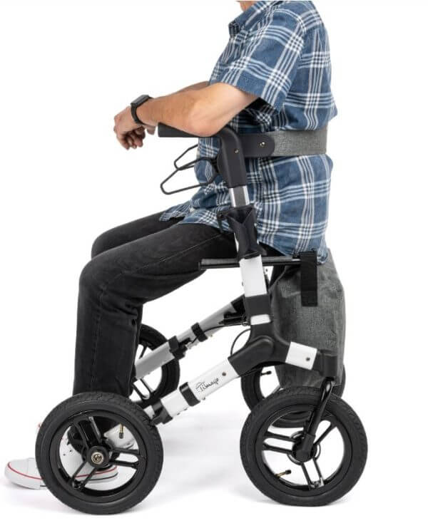 Chodzik Aluminiowy terenowy RANGER na dużych kołach