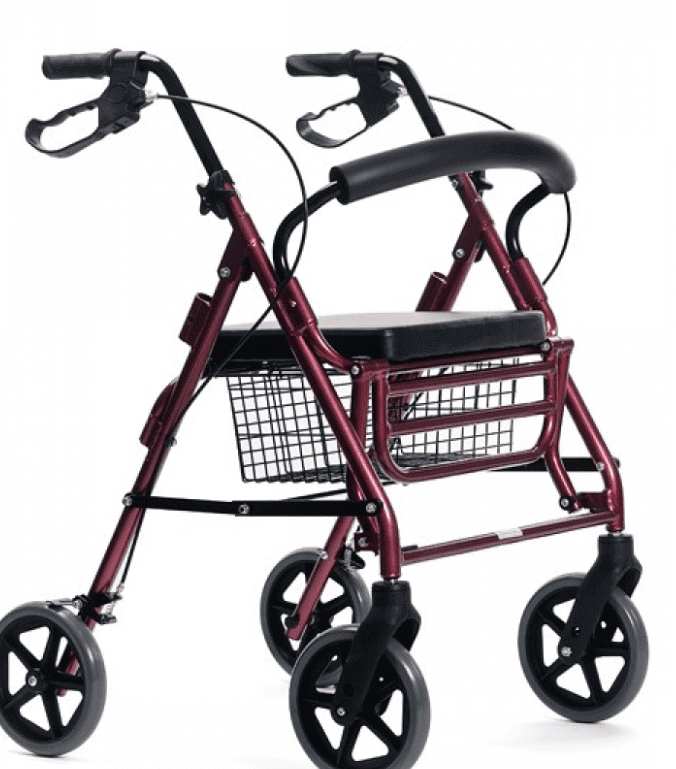 Podpórka rehabilitacyjna cztero kołowa aluminiowa ROSE