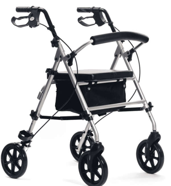 Podpórka rehabilitacyjna cztero kołowa aluminiowa ROCKY