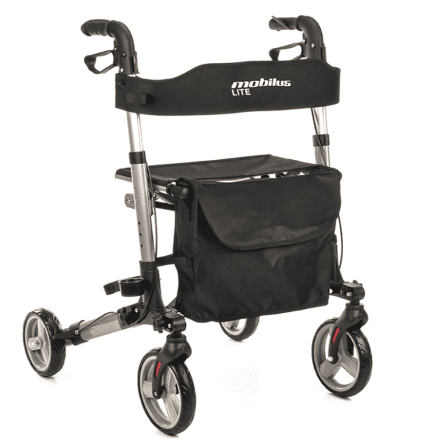 Podpórka rehabilitacyjna cztero kołowy aluminiowa Mobilus Lite Podpórka rehabilitacyjna cztero kołowy aluminiowa Mobilus Lite