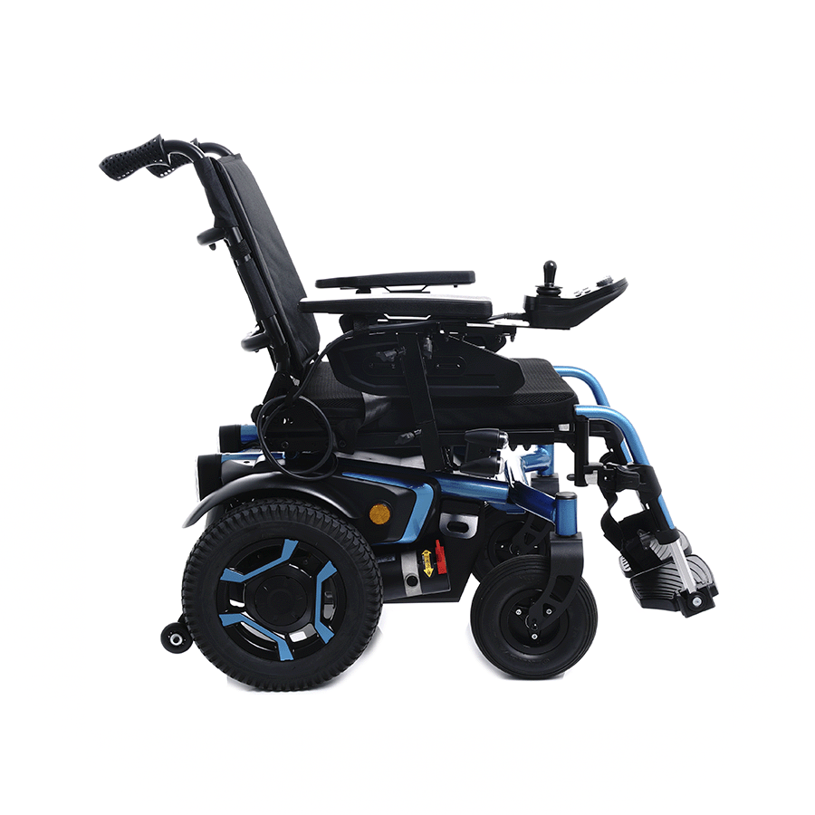 Wózek elektryczny z odchylanym oparciem pleców i regulacją kąta nachylenia i szerokości siedziska (Star Blu) Wózek elektryczny z odchylanym oparciem pleców i regulacją kąta nachylenia i szerokości siedziska (Star Blu)